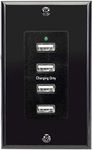 Magnadyne WC-USB-B 12V Wall Mount USB Charging 4 Ports 12-16V DC Input Included with Wall Plate