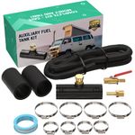 LATCH.IT Auxiliary Fuel Tank Kit | 1.5” Fill Line Auxiliary Fuel Tank Gravity Feed Kit | Aux Fuel Tank | Auxiliary Diesel Fuel Tank | Transfer Tank Kit for Auxiliary Fuel Tanks | Hardware Included!