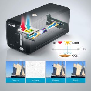Plustek OpticFilm 8200i SE Film Scanner – Black