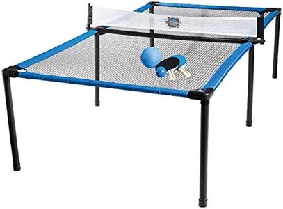 Franklin Sports Spyder Pong Tennis - Table Tennis, Volleyball + 4-Square Outdoor Game - Indoor + Outdoor Game for Kids - Includes Net, Table, Paddles + Ball - Perfect for Beach, Backyard + Living Room