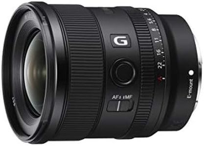 Sony FE 20mm F1.8 G Full-Frame Large-Aperture Ultra-Wide Prime Angle G Lens, Model: SEL20F18G,Black