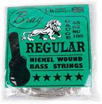 Bray 4 String Bass Guitar Strings (45-105) Perfect For Fender, Gibson, Yamaha, Squier & Ibanez Bass Guitars