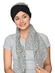 The Headscarves Stylish Women's Aveon Gathered Headwrap, Multi-Color Scarf Turban Cap for Chemo, Alopecia & Daily Comfort (SS406)