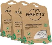 PARA'KITO Refill Pellets for Mosquito Repellent Bracelets, Mosquito Pellets with Citronella Oil, Hiking & Camping Accessories, 3 x 2 Refills (15 Days Each)