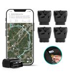 Kayo GPS Tracker for Vehicles, 4G LTE & 5G, Real-Time GPS Tracking, 14-Day Free Trial, Simple Activation, Simple Plug-in Car GPS Tracker for Small Business Fleets - 4 Pack