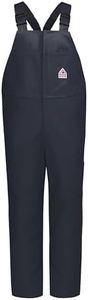 Bulwark Men's Flame Resistant 11 oz. Excel ComforTouch Unlined Bib Overall, 2-Hip Pockets, Navy Duck, 3X-Large