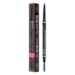 NYX Professional Makeup Brow Pencil, Micro Brow Dual Ended Ultrafine Pencil Tip with Mechanical Brow Tool and Spoolie Brush, Vegan Formula, Korean Makeup, Shade: Espresso