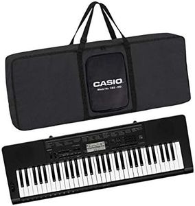 Casio CTK-3500 61-Key Touch Sensitive Portable Keyboard with Carry Case (Black)