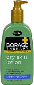 ShiKai Borage Therapy Body Lotion (8oz) | Lightly Fragranced Moisturizer Cream for Dry Hands & Body | With Borage Seed Oil