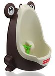 Foryee Cute Frog Potty Training Urinal for Boys with Funny Aiming Target - Coffee