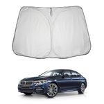 LUWU for 2018-2024 BMW 5 Series G30/G31/G38 & 2011-2017 5 Series F10 Windshield Sun Shade Windshield Sunshades BMW 5 Series G30/G31/G38 Accessories Sunshade Cover Block UV Ray Front Window Sunshade