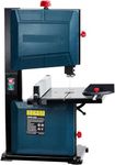 Band Saw, 3 Amp & 8 Inch Benchtop, 1800RPM Pure Copper Motor Bandsaw, 0-45 Tilting Range, Saw for Cutting Wood with Fence and Miter Gauge