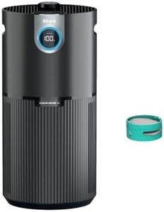 Shark HP232 Clean Sense Air Purifier MAX with Odor Neutralizer Technology, Allergies, HEPA Filter, 1200 Sq Ft, XL Room, Whole Home, Captures 99.98% of Particles, Allergens, Smells & More, Grey