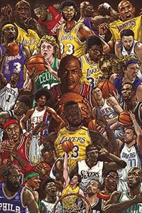 Grupo Erik Basketball Superstars Poster - 36 x 24 inches / 91.5 x 61 cm - Shipped Rolled Up - Cool Posters - Art Poster - Posters & Prints - Wall Posters