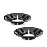 HomeWiz Black Gas Saver Burner Stand | Jali Ring Fire & Windproof Energy Saving, Chula Support Stand, 4 Legs Supported for Indian Gas 0.7Mm, Metal (Pack of 2, Black)