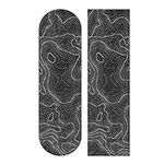 Topographic Map Black Grip Tape Whi