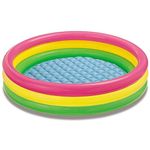 VWretails Sunset Glow Pool - Soft Inflatable Baby Pool Bath Water Tub for Kids (Multicolored) (4 Ft - 45 inch Diameter X 10 inch Height)