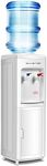 Safeplus Top Loading Water Dispenser, Hot and Cold Water Cooler, Holds 3 or 5 Gallon Bottles, Perfect for Home, Office, School, UL Approved and