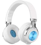 Riwbox Bluetooth Headphones, XBT-880 Wireless Bluetooth Headphones Over Ear with Microphone and Volume Control, Wireless and Wired Foldable Headset for PC/Cell Phones/TV/Tablet (White&Blue)