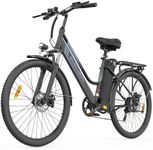 Electric Bike for Adults, 250W Rear Motor Electric Bicycle with 36V 20AH Battery, 80-120km Long Range, 7-Speed & 3 Riding Modes, 25km/h Electric Hybrid Bike for Men Women City Commute (c26pro Black)