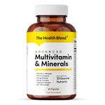 The Health Blend - Extra Potency Multivitamin Capsules for Men & Women - 33 Essential Mineral Complex Ingredients Including Vitamins A, B, C, D, E, K, Biotin, Boron, Magnesium - 60 Capsules