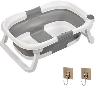 Wuudi Baignoire Chien Pliable Coussin Support pour Bain Douche Begnoire Animal Reducteur Siège Hamac Bassine Réducteur Antiderapant Bouchon Confort Pied Bathtub Gris