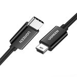 UGREEN USB C to Mini USB Cable High Speed USB 2.0 Type C to Mini USB 5 Pin Adapter 480Mbps Data Sync Charge Lead Compatible with Thunderbolt 3 MacBook Air iPad Pro,Lenovo Yoga,HP,Dell XPS,Camera(1M)