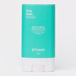 Bitamin Natural Deodorant Underarm Roll On Cream For Kids & Teens | Kids Deodorant Roll On for Girls & Boys With 3% Vitamin C & E | No Aluminium, Alcohol, Parabens & Triclosan | Sea Salt (Pack Of 1)