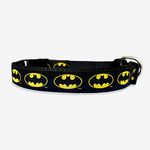 That Dog In Tuxedo Batman - Dog Collar - Adjustable and Strong (Black) (Size XL)