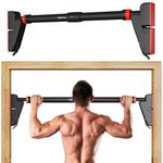 Lifelong Adjustable Pull-Up Bar for Home Gym | No Screws Hanging Bar, Adjustable Length (76-97cm), Doorway Chin-Up Bar, Gym Equipment for Men Workout, Strength Training, Weight Capacity (400kg)