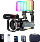 ORDRO 4K Video Camera Camcorder with 12X Optical Zoom for Vlogging Livetreamings