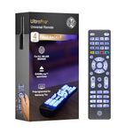 GE Backlit Universal Remote Control for Samsung, Vizio, LG, Sony, Sharp, Roku, Apple TV, TCL, Panasonic, Smart TV, Streaming Players, Blu-Ray, DVD, Simple Setup, 4-Device, Graphite, 48848