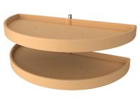 Rev-A-Shelf 39" Half Moon Susans 2-Shelf Blind Corner Organizers, Almond