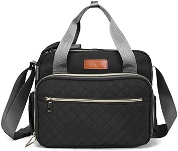 Small Diaper Bag Tote for Girls Baby Nappy Bag - Travel&Outdoor Stroller Organizer Multi-Function Cute Diaper Maternity Bag for Mom Daddy Baby Boys, Traveling with Toddlers Must Haves, Black