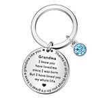 WTOPP Grandma Keyring Gifts From Grandson Granddaughter Babysitter Gifts Grandma Appreciation Gifts Thank You Gifts Keyring for Grandma Grandma Christmas Birthday Thanksgiving Gifts