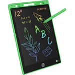 ACROPAQ LCD Drawing Tablet - Spark Creativity with our 12-Inch Green LCD Drawing Tablet - Portable Electronic Drawing Board with Color Screen, and Stylus - The Ultimate Gift for Aspiring Artists