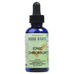 Good State | Ionic Chromium | Natural | Liquid Concentrate | Nano Sized Mineral Technology | Professional Grade | 10 Drops Equals 200 mcg | 1.6 Fl oz Bottle