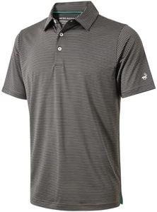 Golf Shirts for Boys Short Sleeve Moisture Wicking Dry Fit Performance Sport Striped Kids Youth Boys Polo Shirts