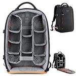 K&F Concept Lightweight Camera Backpack for Photographers Large Waterproof Camera Bag with Laptop/Tripod Compartment