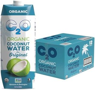 C2O - Organic Coconut Water, The Original Flavor (12 Pack) - Made with Fresh Coconut Water - Plant Based, Non GMO - Natural Hydration, Essential Electrolytes, & Potassium - 12 Tetra Packs, 16.9 FL OZ