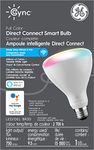 Cync Full Color Direct Connect Smart Bulb (LED BR30 Bulb), 65W Replacement, Bluetooth/WiFi Enabled, Works with Alexa, Google Assistant Without Hub, Pack of 1