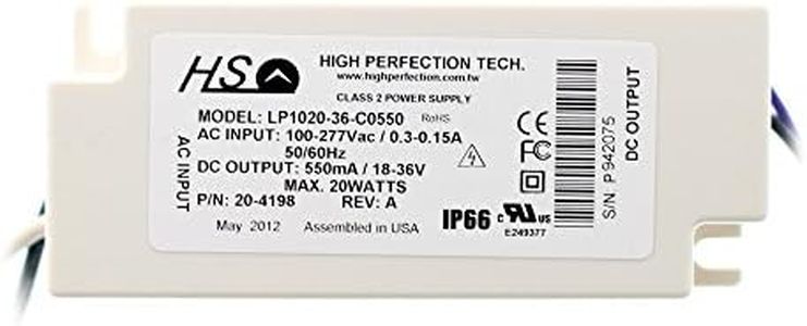 High Perfection LP1020-36-C0550 LED Driver, 120-277V to 550mA @ 18-36Vdc, 20W