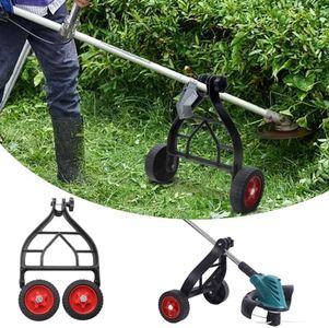 Adjustable String Trimmer Support Wheel Walk String Trimmer Auxiliary Attachment Universal Weed Eater Support Auxiliary Wheels for String Trimmer Weedeaters Grass Cutter Brush Cutter Garden