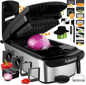 14-in-1 Vegetable Chopper – Black Multi-Function Food Dicer Slicer