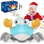 Kidology Crawling Crab Baby Musical Kids Toy with Led Lights & Rechargeable Battery|Interactive Early Learning and Entertainment Toys for Kids Toddlers & Infants,Multicolor