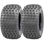 145/70-6 Knobby ATV Quad Tyres Tubeless 50cc 90cc 110cc 75kgs Wanda (Set of 2)