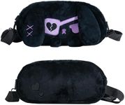 GeekShare Cute Black Plush Bag with