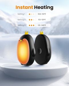 Gaiatop Magnetic Hand Warmers – Black, Reusable Pocket Heater