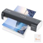 Bonsaii A3 Laminator Machine with Never Jam Technology, NTC Precision Temperature Control, Three Heat Settings, Max 330mm Width - High-Quality Laminating for Home, Office, and School, Grey (L318-A)