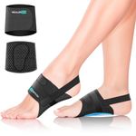 Healrecux Arch Support Braces for Women Men, Arch Bands Compression Sleeves for Foot Support, Arch Support Wraps for Feet